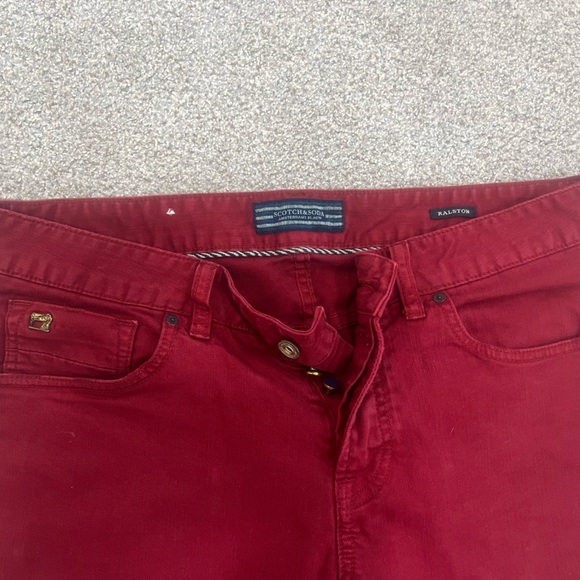 Scotch and Soda Red Denim Jeans 32/32 - Picture 4 of 4